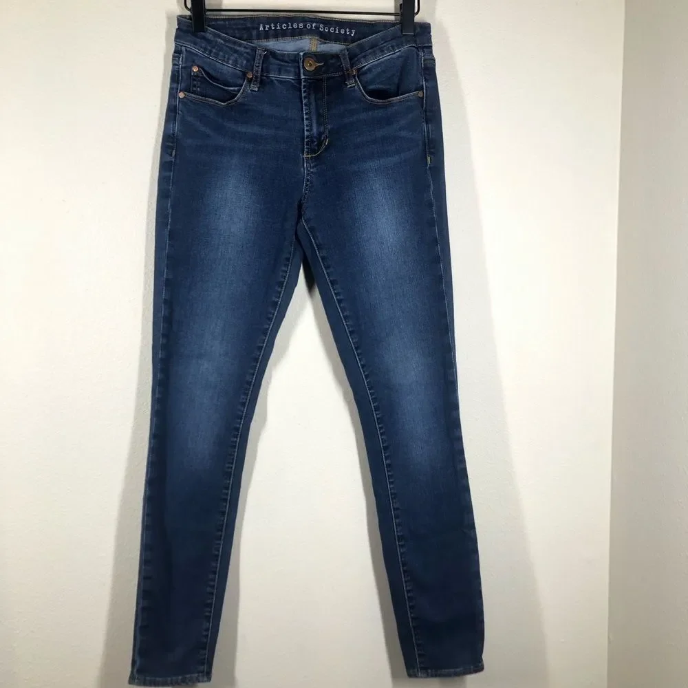 Articles of Society Sarah Skinny Jeans Bundle Of Two Soft Stretch Denim Size 27
